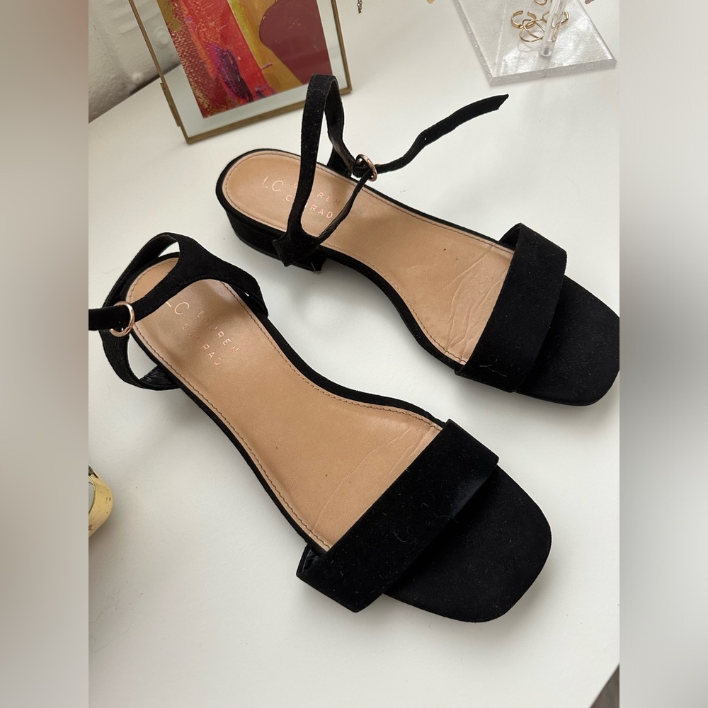 Black heels size 8 worn once